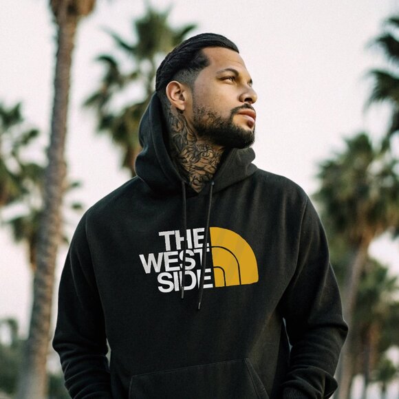 The West Side Parody Unisex Black Hoodie - Heavy Blend Pullover Sweatshirt NEW - Picture 1 of 3